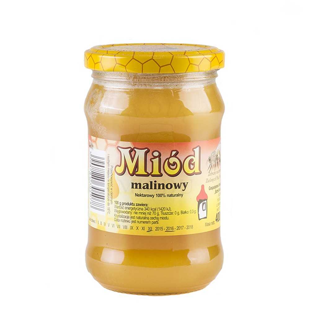 Polski miód malinowy 400g-0 Polski miód malinowy 400g-0