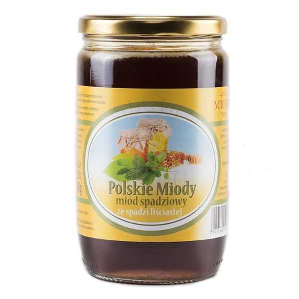 POLSKIE MIODY - miód spadziowy liściasty 900g-0