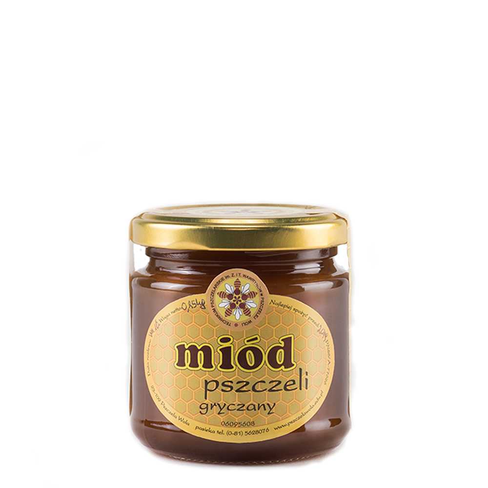Miód gryczany z Technikum Pszczelarskiego 250g-0 Miód gryczany z Technikum Pszczelarskiego 250g-0