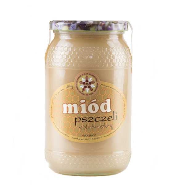 Miód wielokwiatowy z Technikum Pszczelarskiego 1,1kg-0
