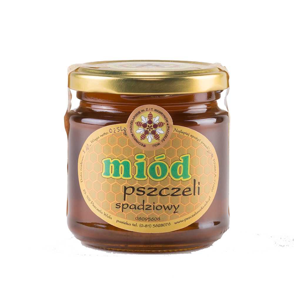 Miód spadziowy z Technikum Pszczelarskiego 250g-0 Miód spadziowy z Technikum Pszczelarskiego 250g-0