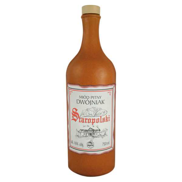 Miód pitny - dwójniak "Staropolski" kamionka 750 ml-0