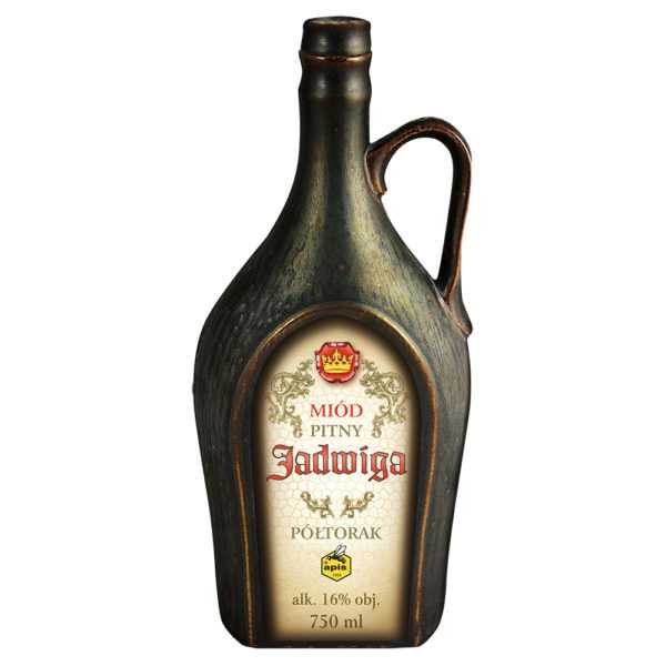 Miód pitny - półtorak "Jadwiga" kamionka mustang 750ml-0