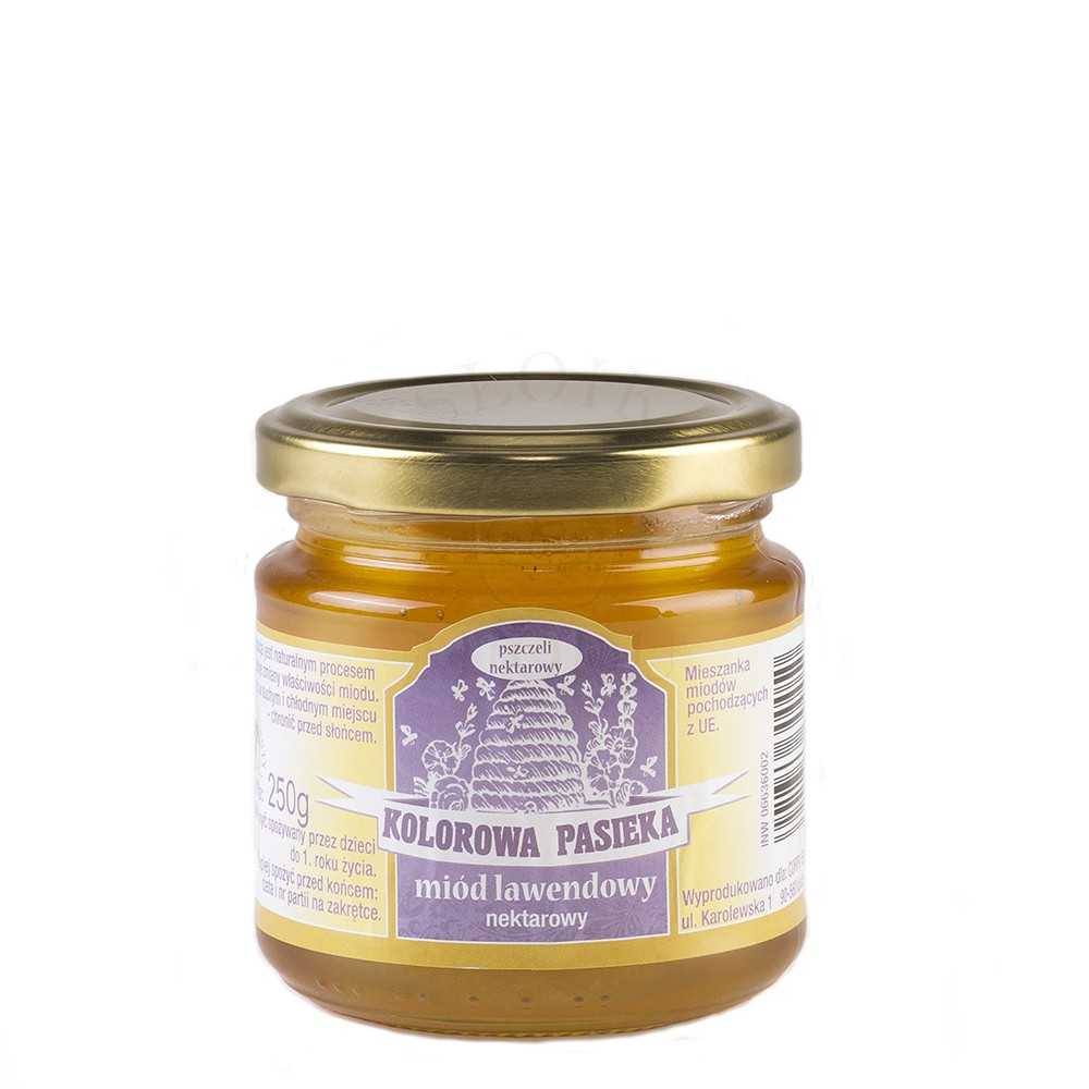 Miód lawendowy 'Kolorowa Pasieka' 250g-0 Miód lawendowy 'Kolorowa Pasieka' 250g-0